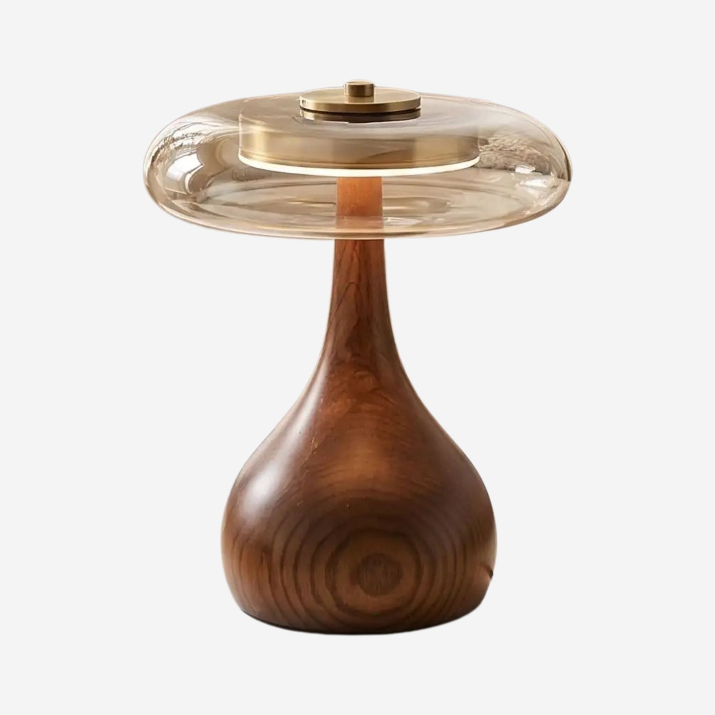 Lampe a poser petite variante produit retro bois ambre