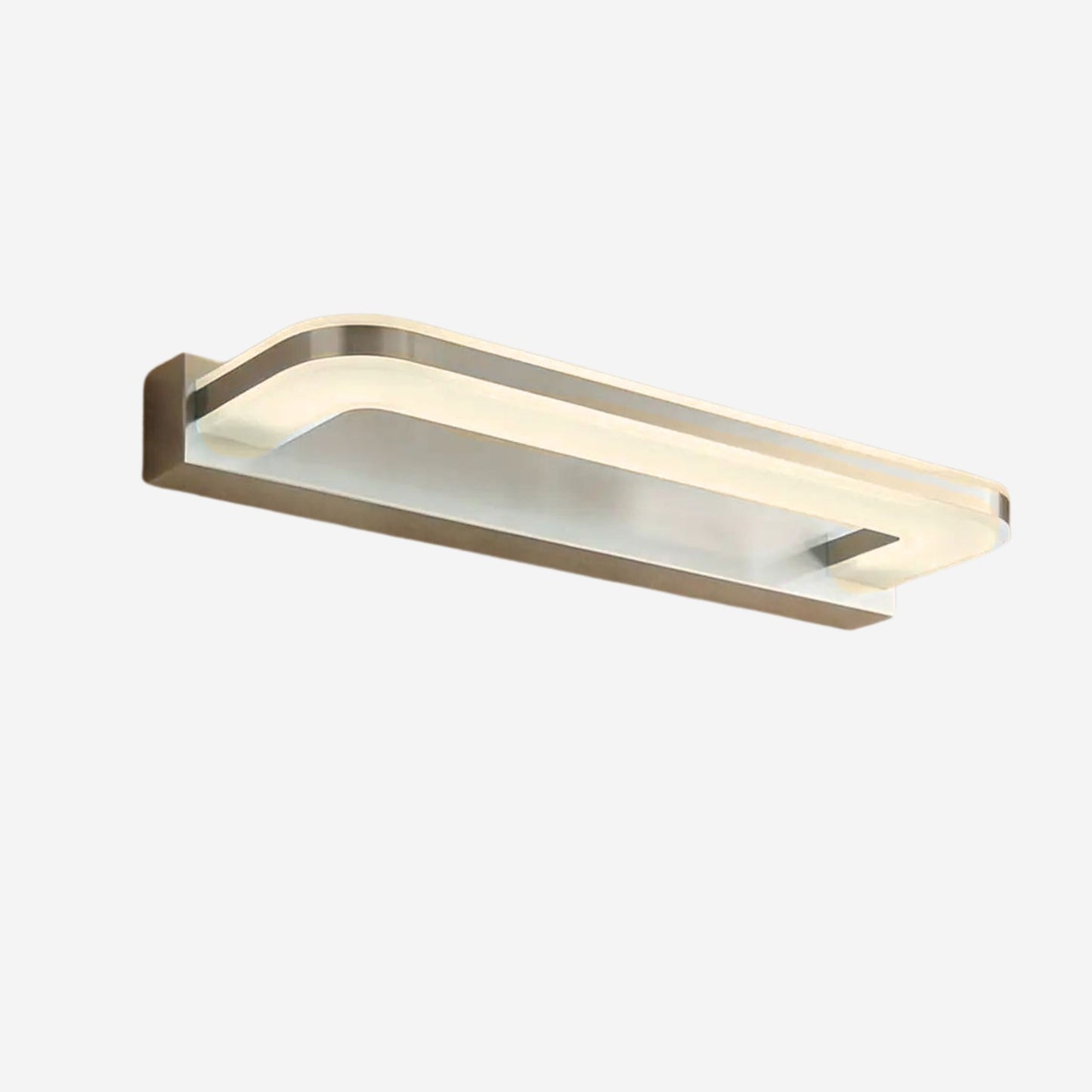 applique de salle de bain abat jour givre temperature blanc chaud
