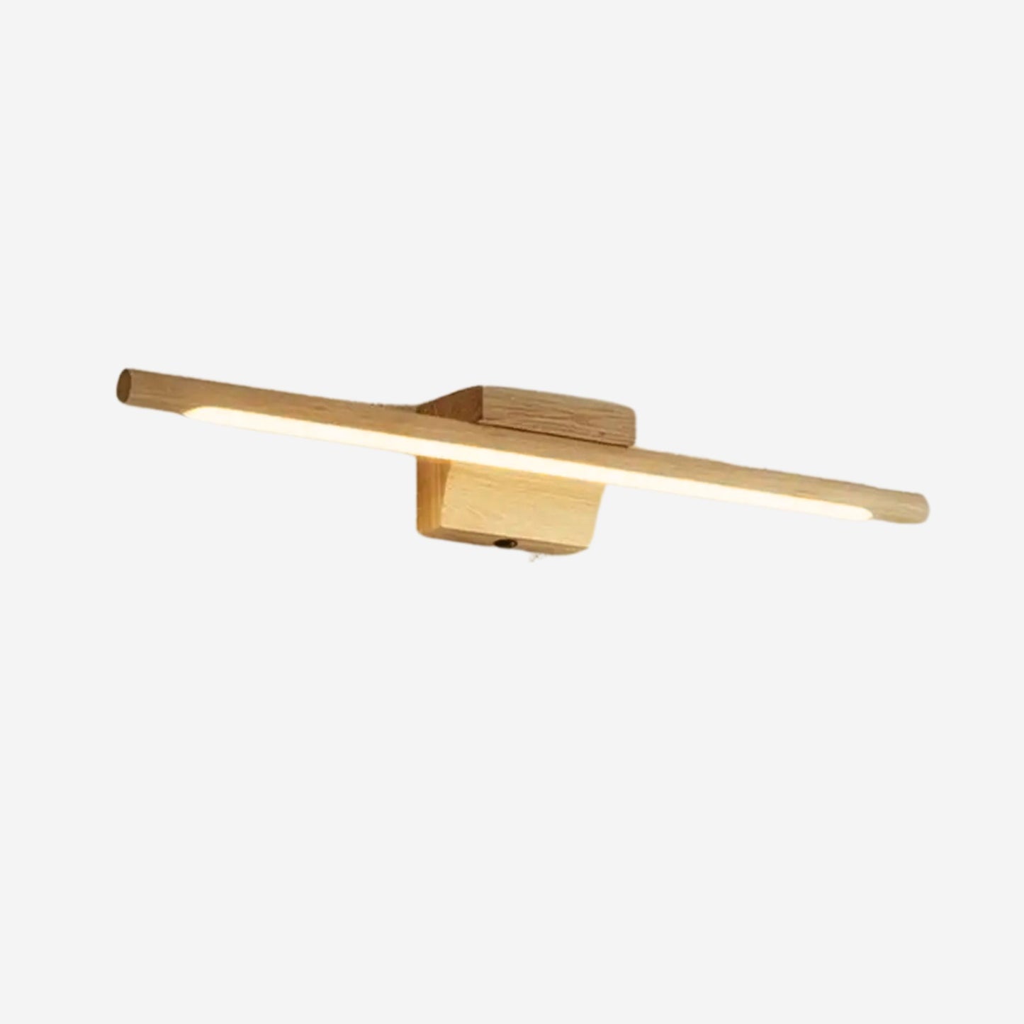 applique murale pour salle de bain bois chene blanc chaud scandinave led