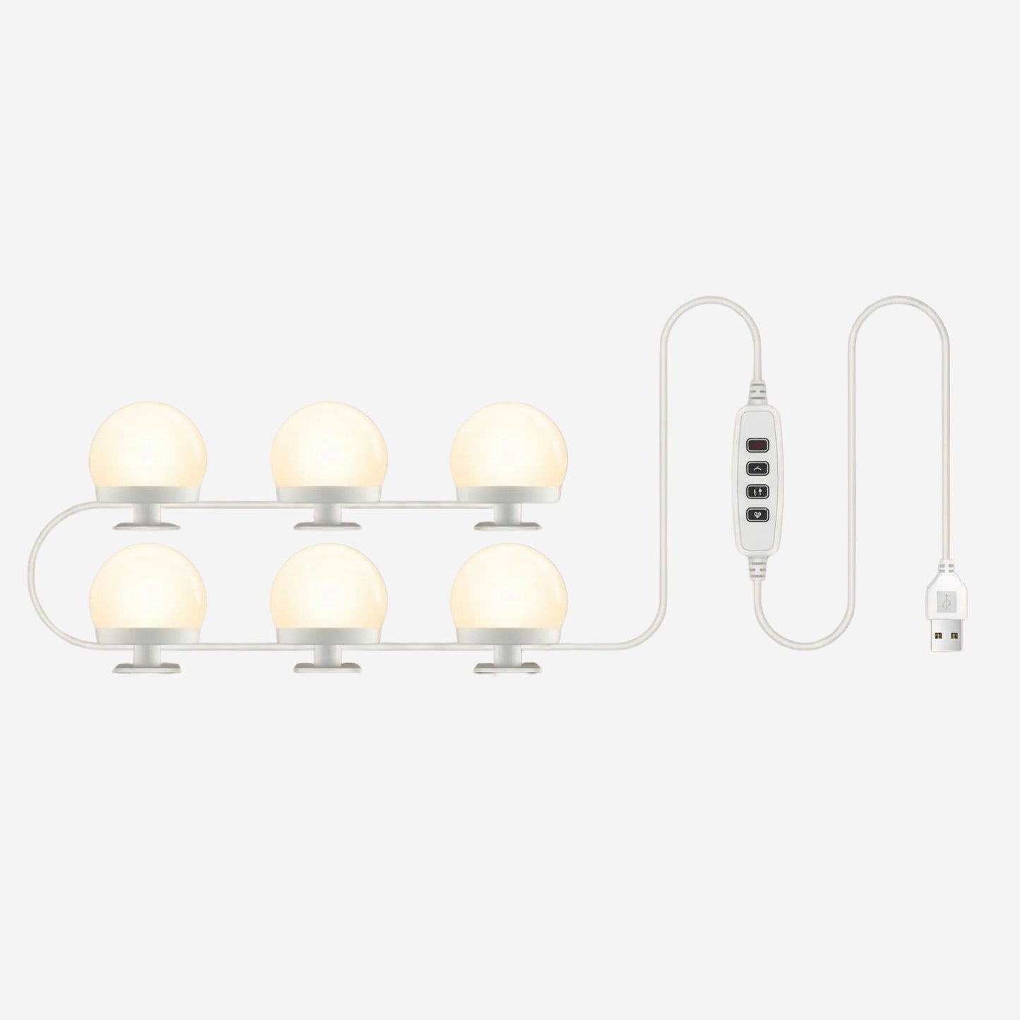 applique pour salle de bain 6 ampoules variante produit led hollywood