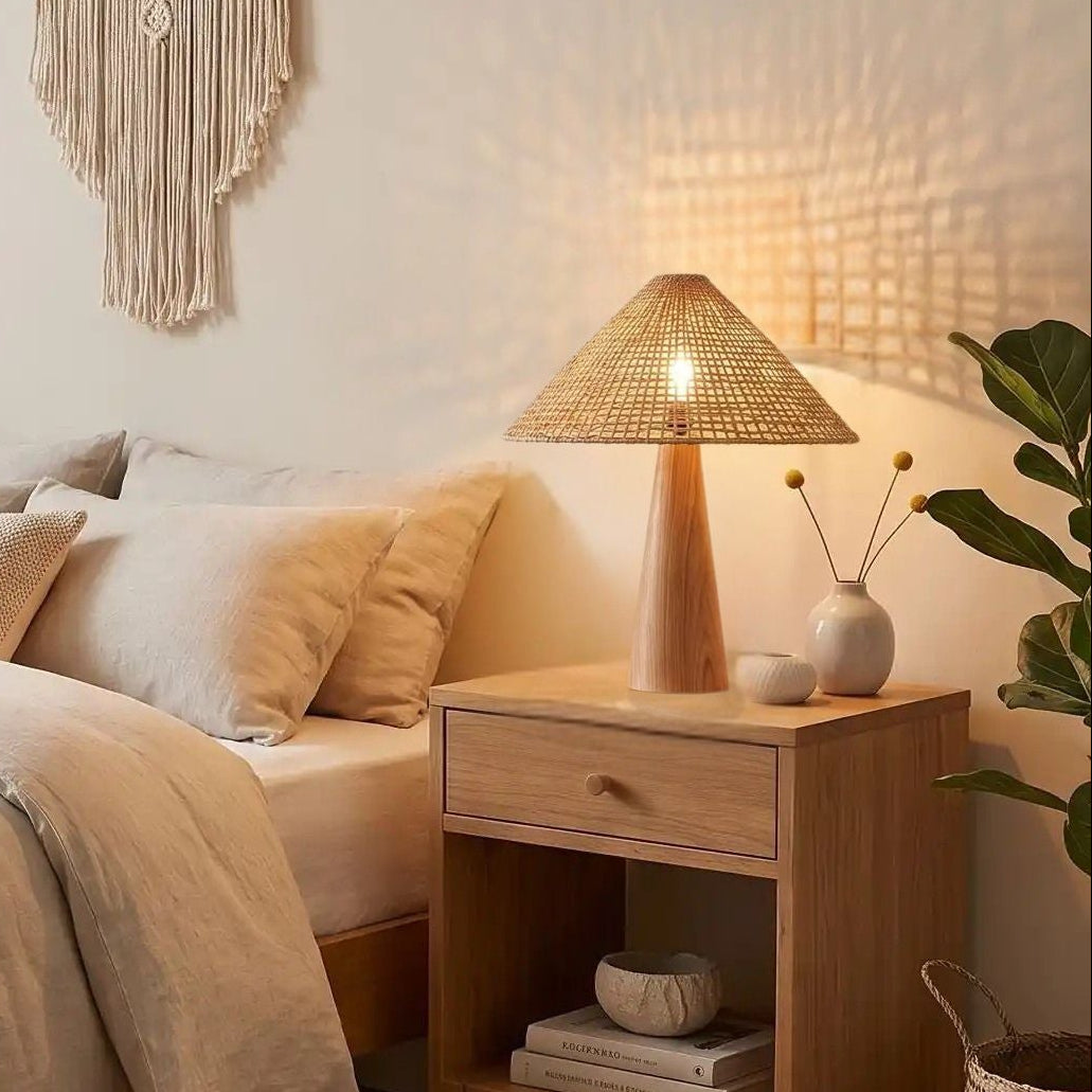lampe à poser salon chambre vu rapproche elegance scandinave et boheme chic