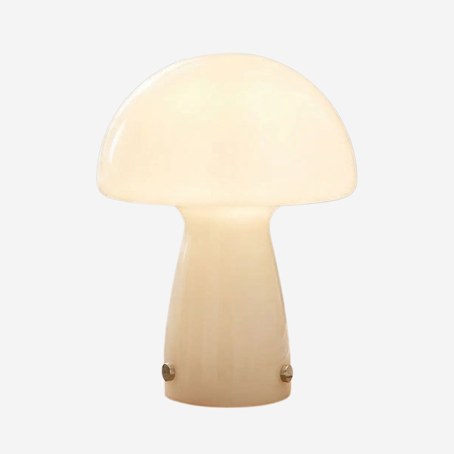 Lampe champignon orange Vintage 70 variante blanc rétro