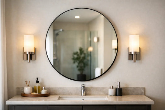 Comment placer des appliques autour du miroir ?