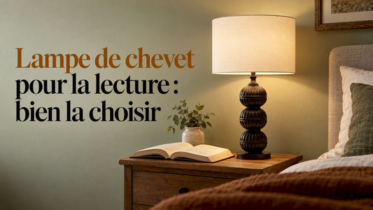 Lampe de chevet illuminant un livre ouvert