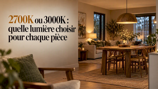 Salon illuminé par différentes lumières douces