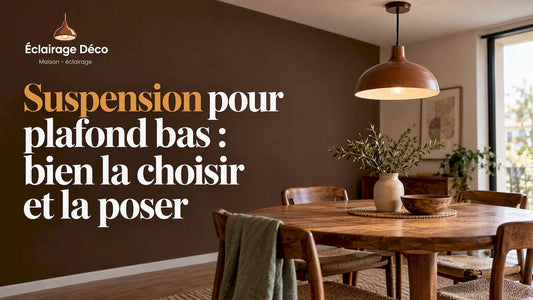 Petite suspension au-dessus d'une table
