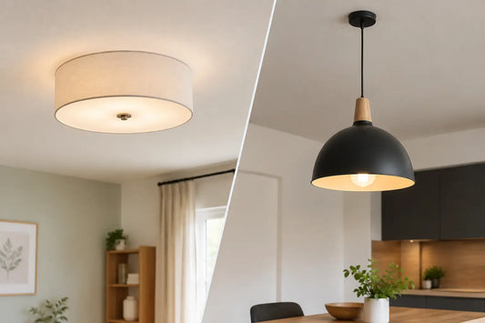 Plafonnier ou suspension, lequel choisir ?