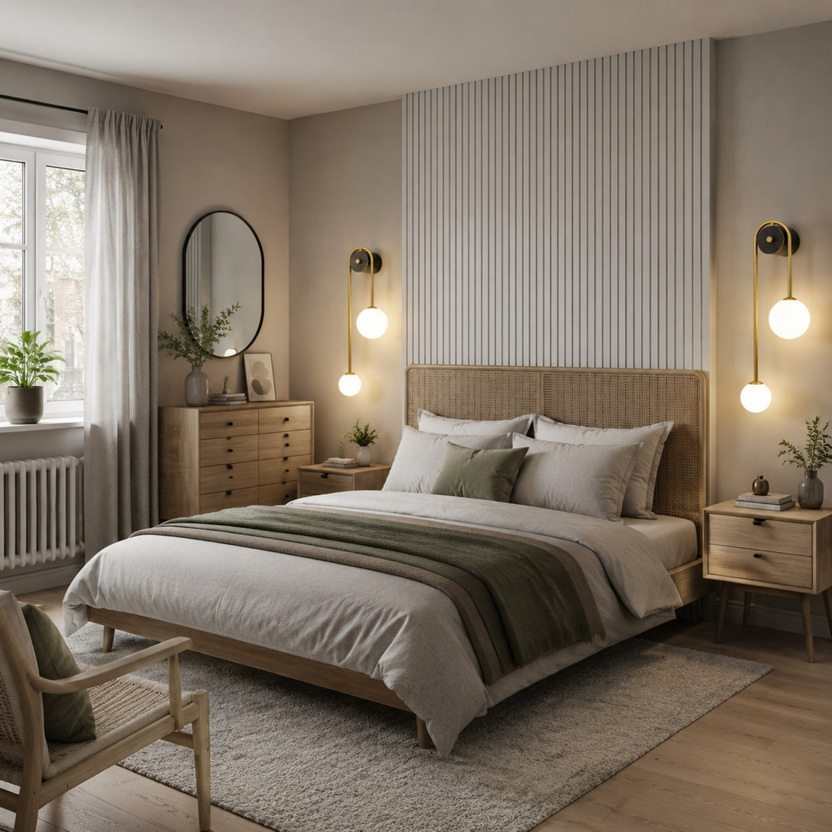 Applique murale chambre duo dapplique double globe design