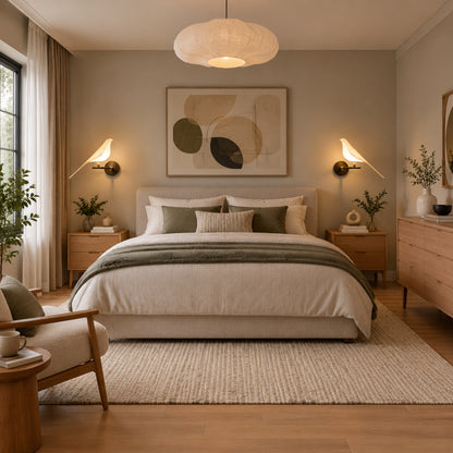 Applique murale chambre oiseau seul grande chambre oiseau led 360