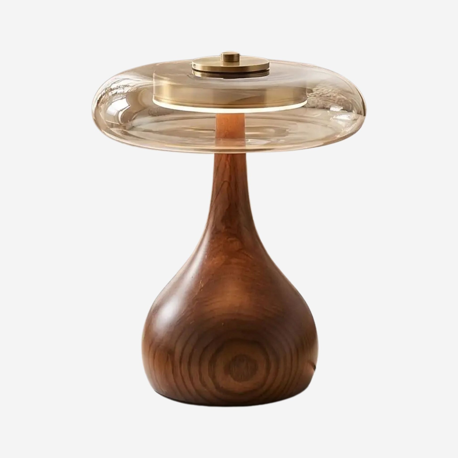 Lampe a poser petite variante produit retro bois ambre