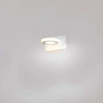 applique de salle de bain 1 lumiere rond couleur blanc blanc chaud