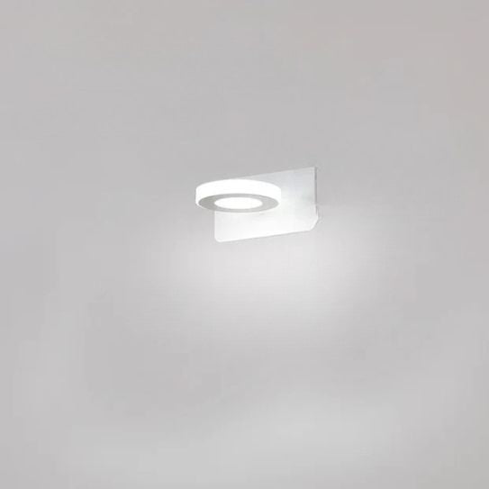 applique de salle de bain 1 lumiere rond couleur blanc blanc froid