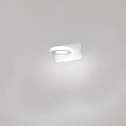 applique de salle de bain 1 lumiere rond couleur blanc blanc froid