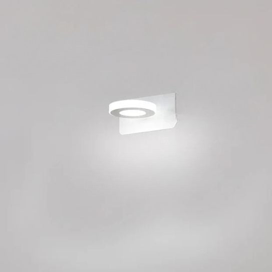 applique de salle de bain 1 lumiere rond couleur blanc tricolor