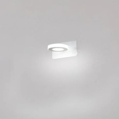 applique de salle de bain 1 lumiere rond couleur blanc tricolor