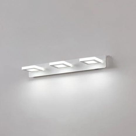 applique de salle de bain 3 lumieres blanc blanc froid