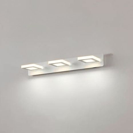 applique de salle de bain 3 lumieres blanc blanc chaud