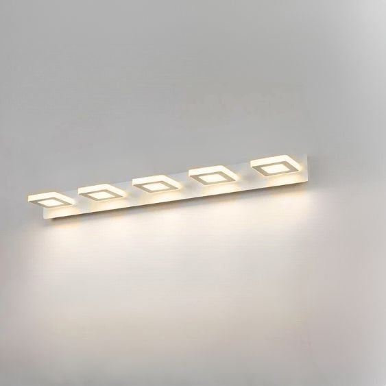 applique de salle de bain 5 lumieres blanc blanc chaud