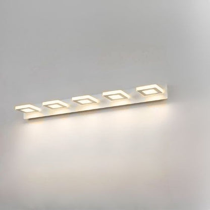 applique de salle de bain 5 lumieres blanc blanc chaud