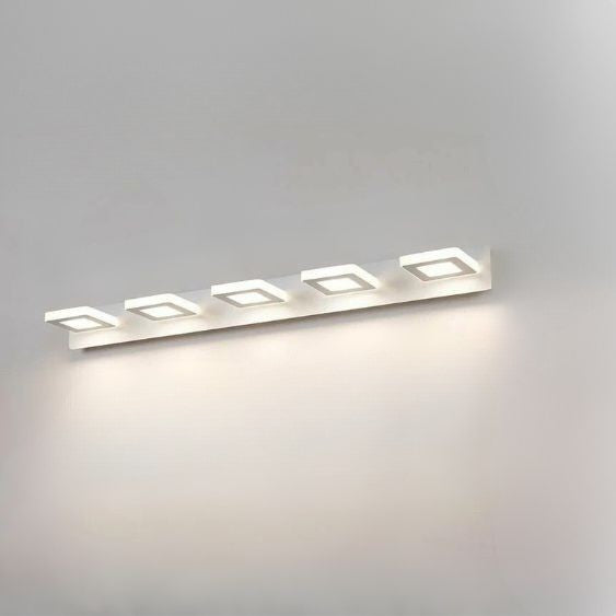 applique de salle de bain 5 lumieres blanc tricolor