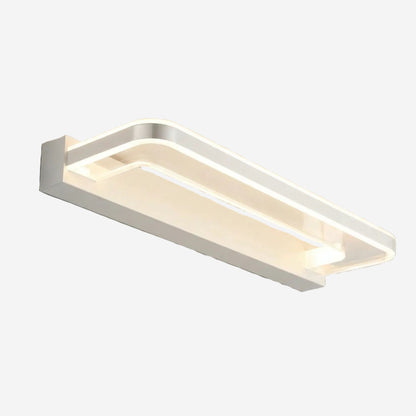 applique de salle de bain abat jour clair blanc chaud