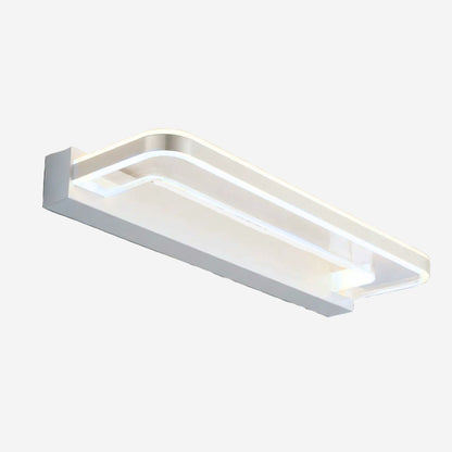 applique de salle de bain abat jour clair blanc froid