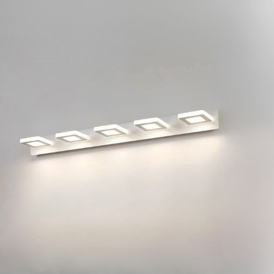 applique de salle de bain blanc 5 lumieres fiche produit