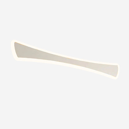applique de salle de bain couleur blanc temperature blanc chaud led curved design