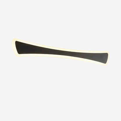 applique de salle de bain couleur noir temperature blanc chaud led curved design