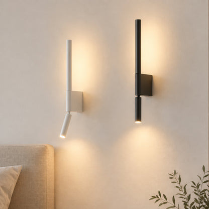 applique mural chambre blanche noire scandinave 2 en 1