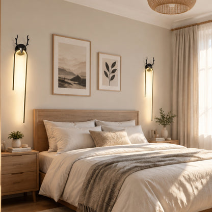 applique mural chambre cerf scandinave led