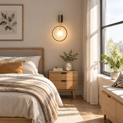 applique mural chambre eclairage direct avec fenetre design led apaisant