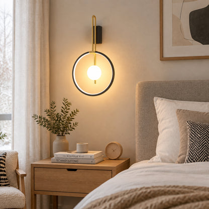 applique mural chambre lumiere directe cote lit design led apaisant