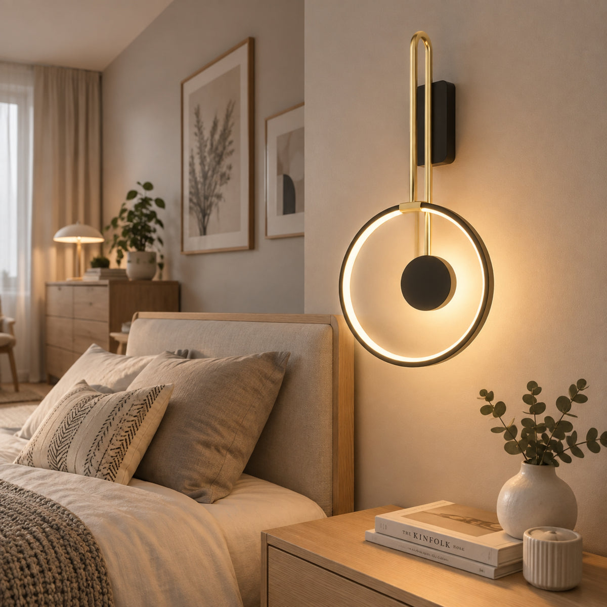 applique mural chambre lumiere indirecte cote lit design led apaisant