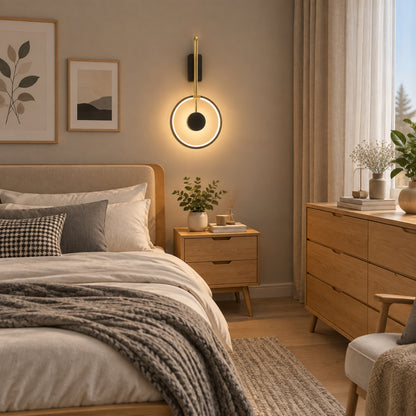 applique mural chambre lumiere indirecte dessus chevet design led apaisant