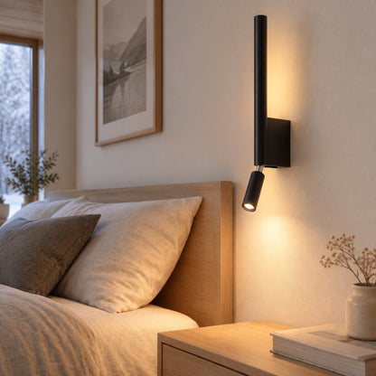 applique mural chambre noire avec cadre scandinave 2 en 1