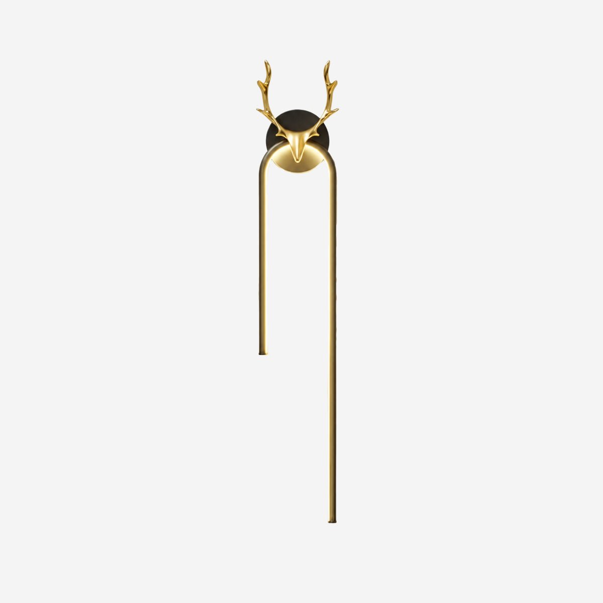 applique mural chambre noire doree fiche produit cerf scandinave led