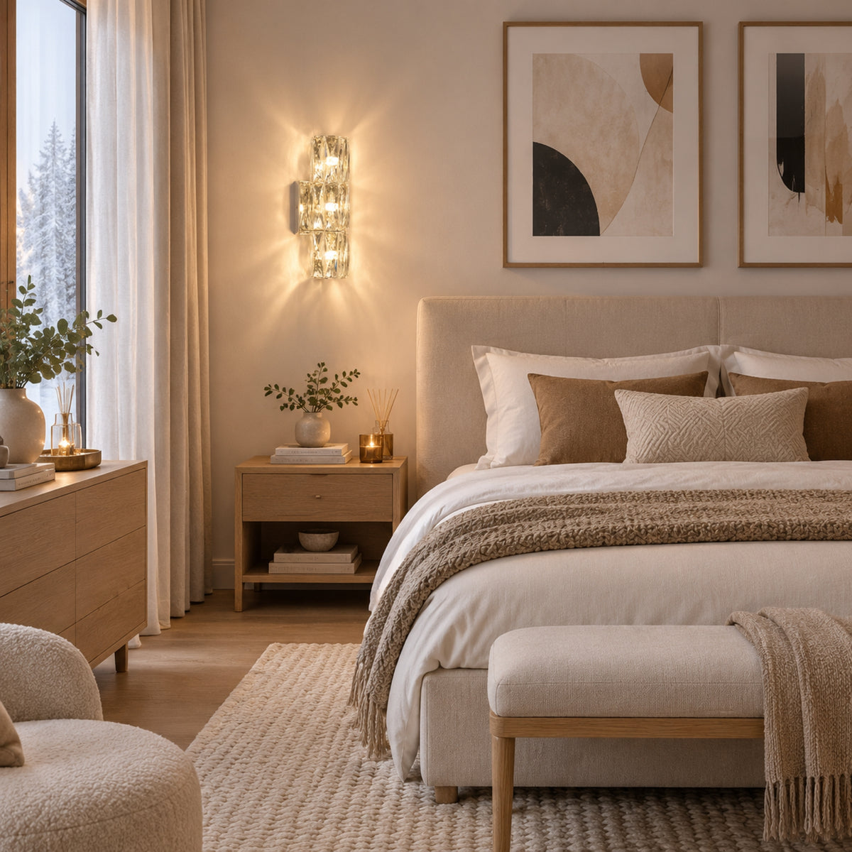applique murale chambre adulte 40 cm cote fenetre cristalia