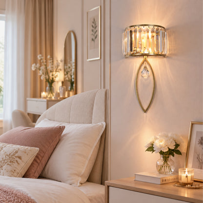applique murale chambre adulte couleur doree cristal cocoon