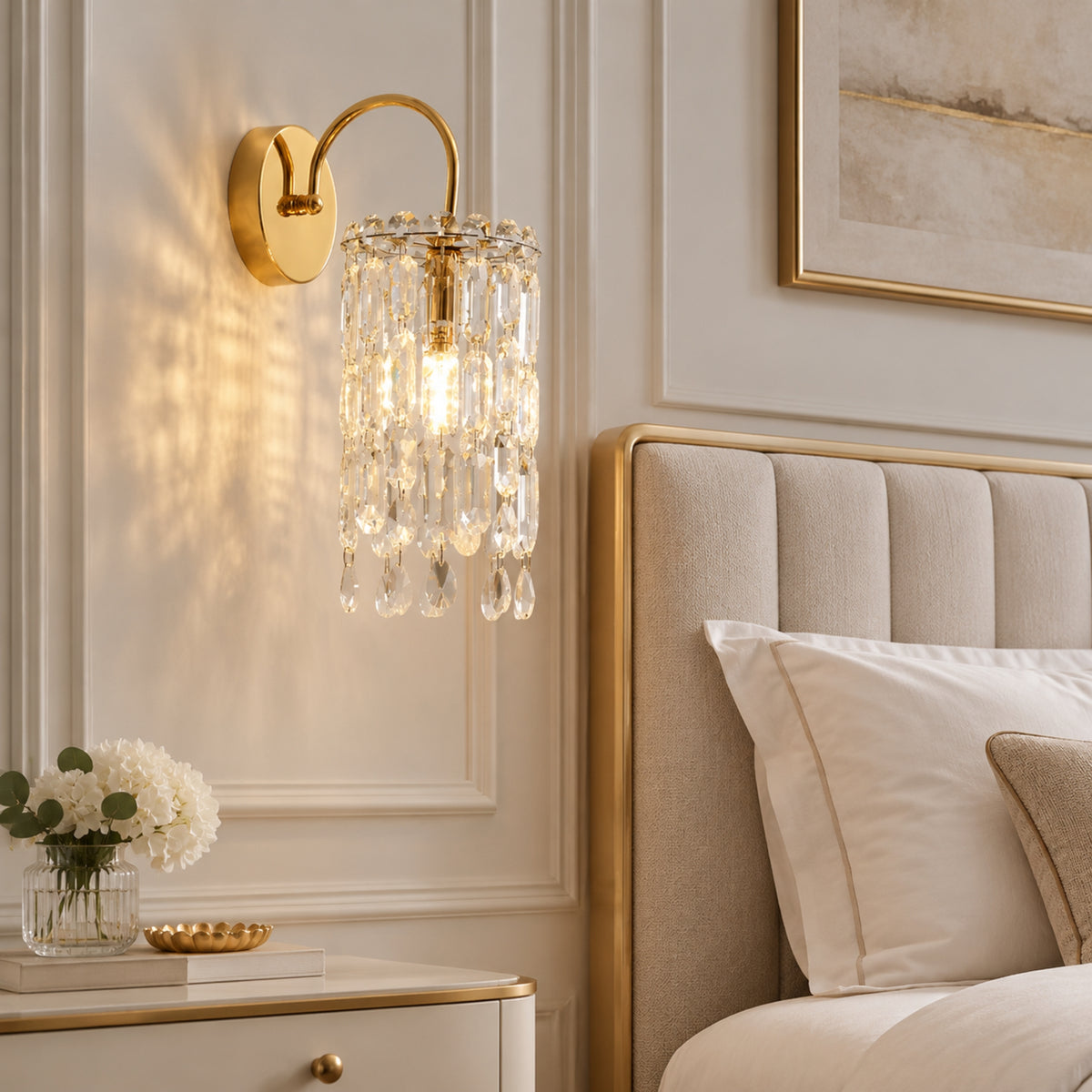 applique murale chambre adulte cristal romance