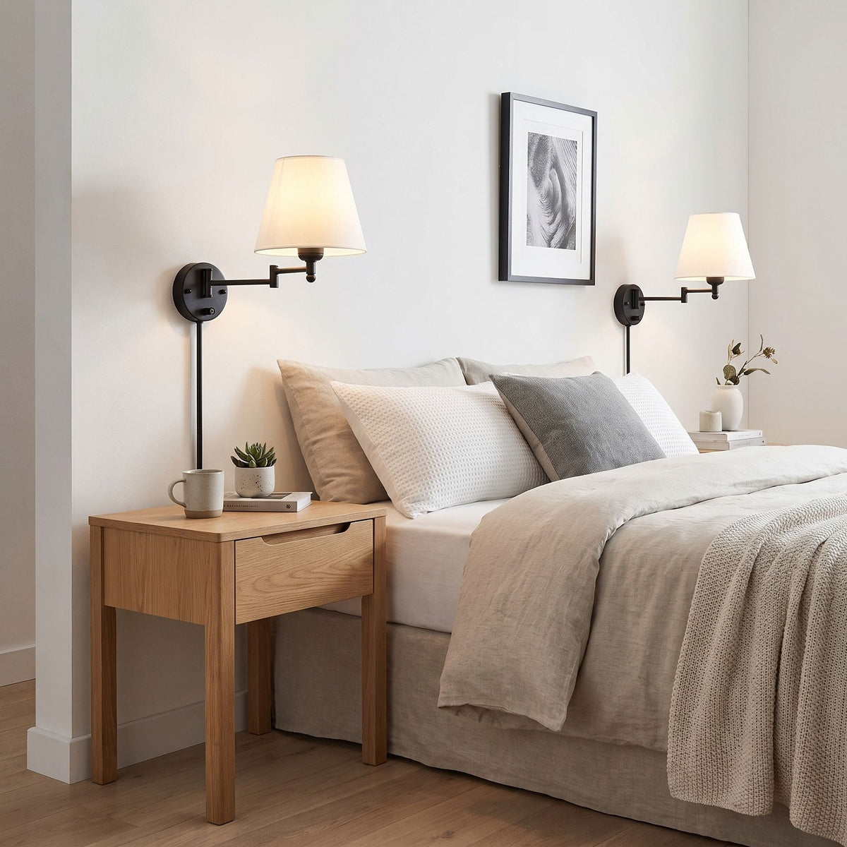 applique murale chambre adulte duo lampe orientable a intensite variable