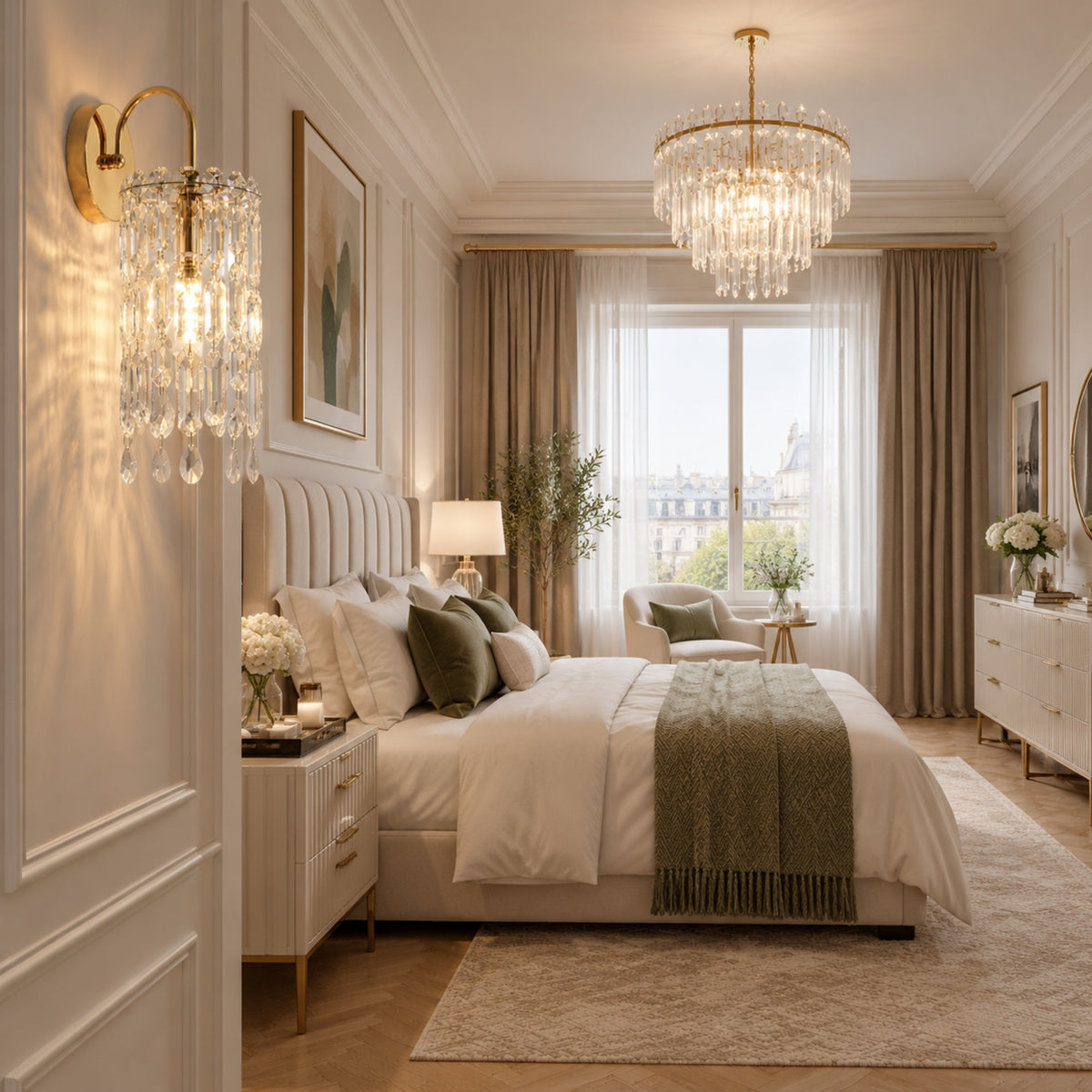 applique murale chambre adulte grande chambre cristal romance