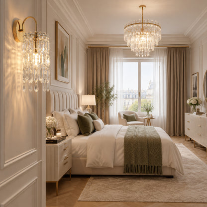 applique murale chambre adulte grande chambre cristal romance