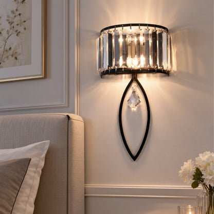 applique murale chambre adulte noire rapproche cristal cocoon