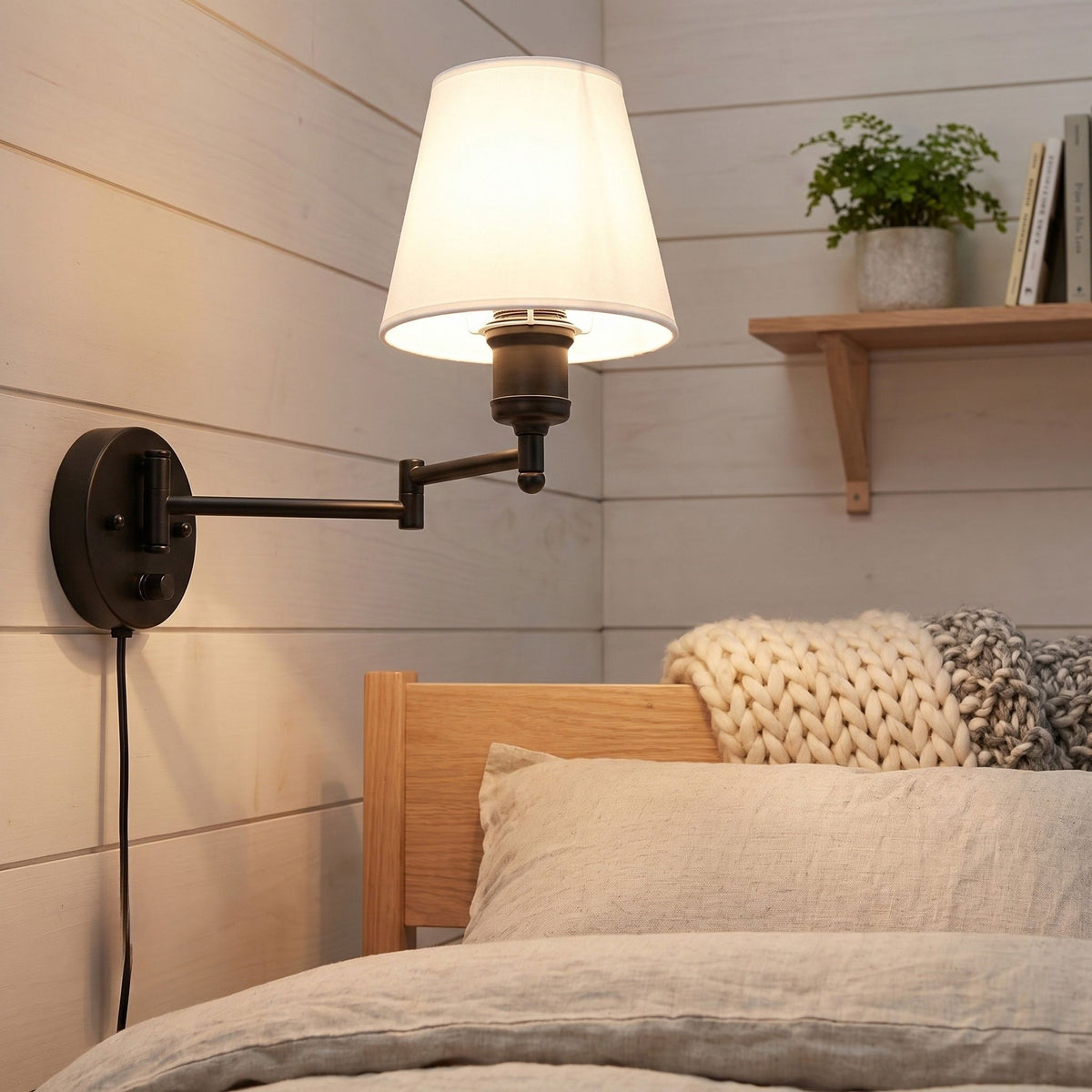applique murale chambre adulte style farmhouse orientable a intensite variable