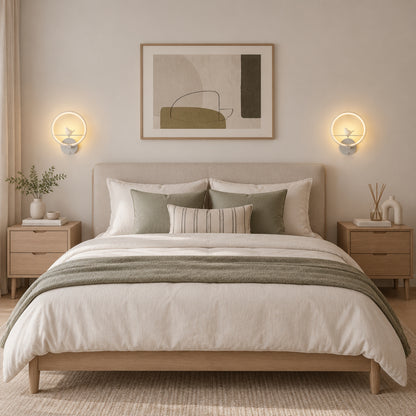 applique murale chambre couleur blanche oiseau lumineux led