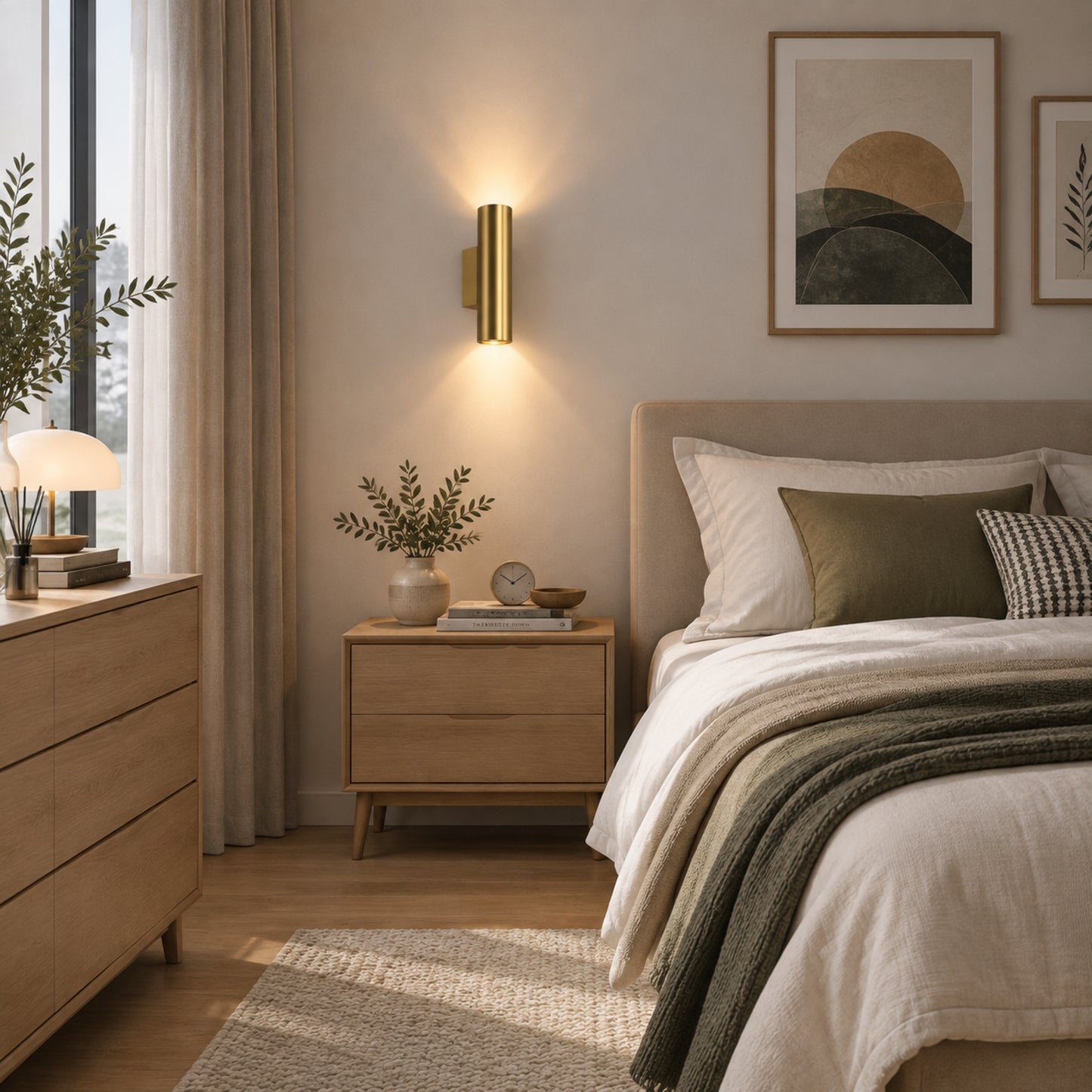 applique murale chambre doree dussus chevet design epure