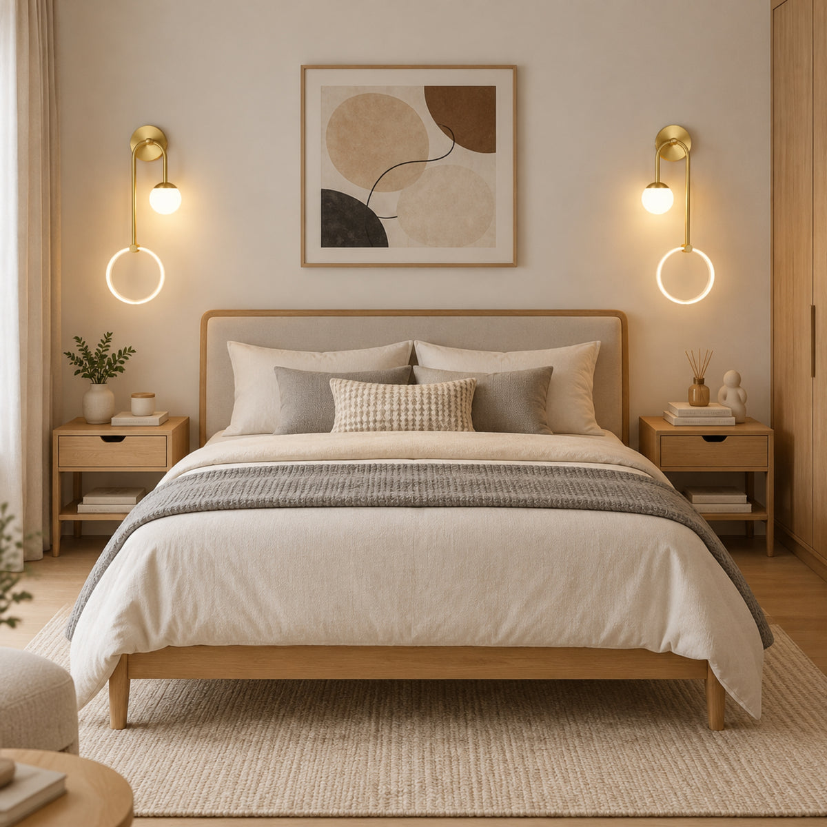 applique murale chambre double led design
