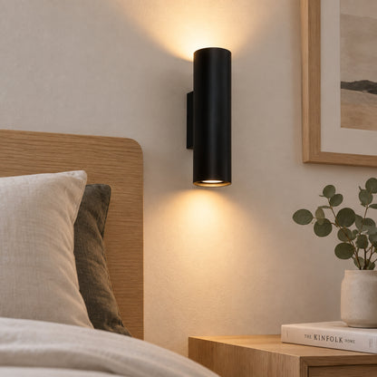 applique murale chambre noire avec livre design epure