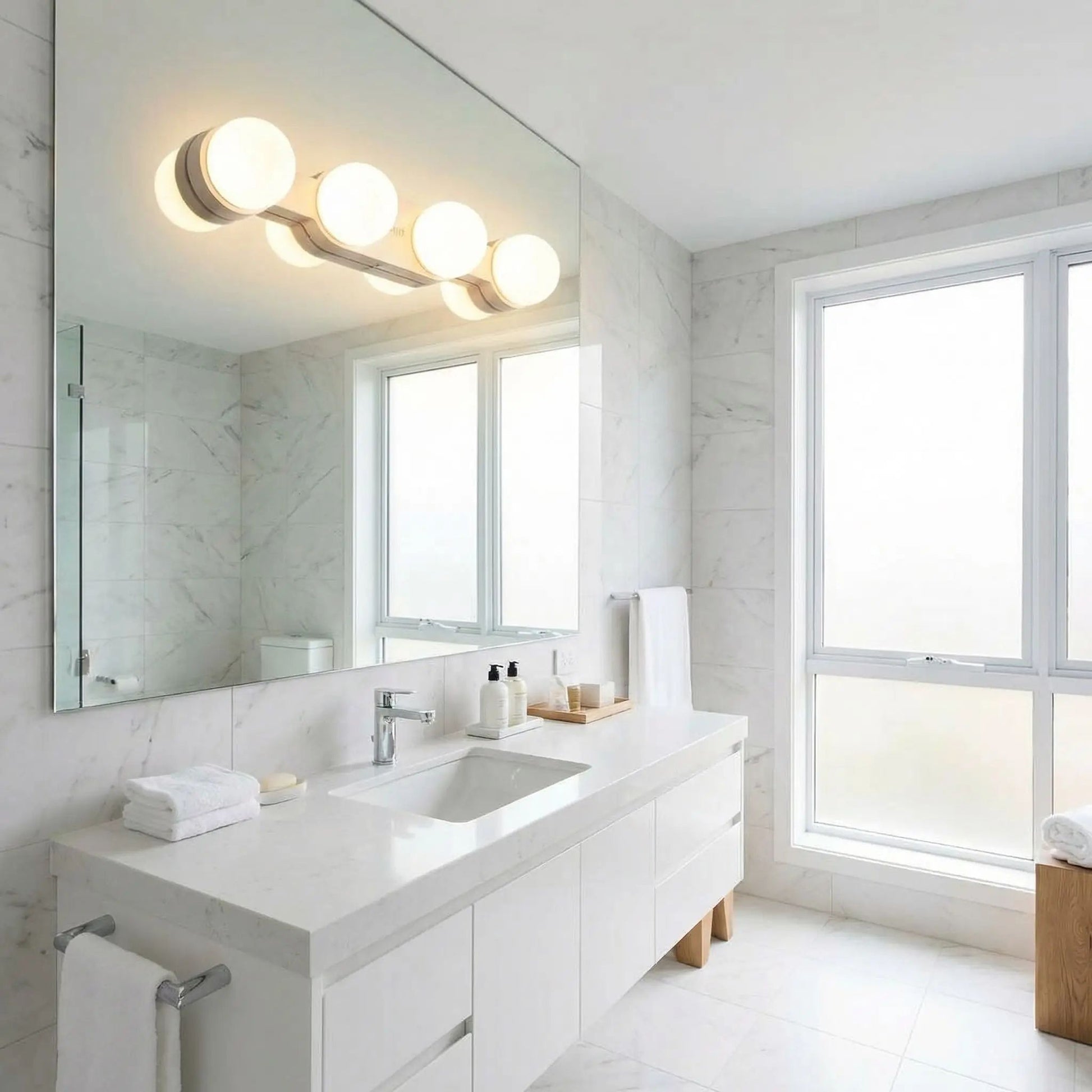 applique murale pour salle de bain au dessus comptoir